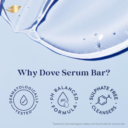 Dove Serum Bar Deep Nourish Solid Soap with Nutrient Serum, 125g x 5 Bars, pH Balanced, Paraben-Free, Sulfate-Free - ingredie