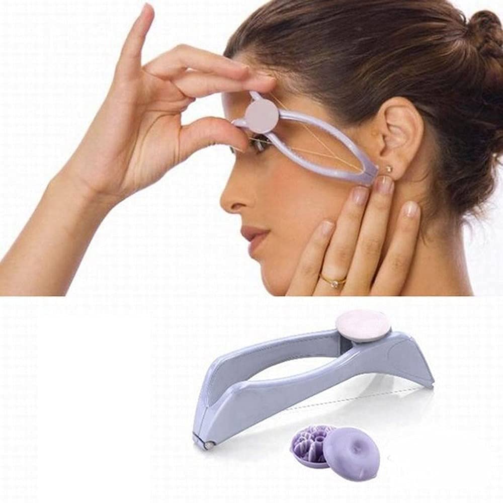 Doville Manual Threading Hair Removal Kit for Eyebrows Face and Body, Non-Electric, Cotton Thread Plucker, 1 Pack - label det