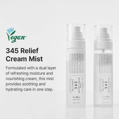 Dr.Althea 345 Relief Cream Mist | Hydrating Facial Mist with Rice Extract | Soothing Care for Sensitive Skin | Vegan Korean S