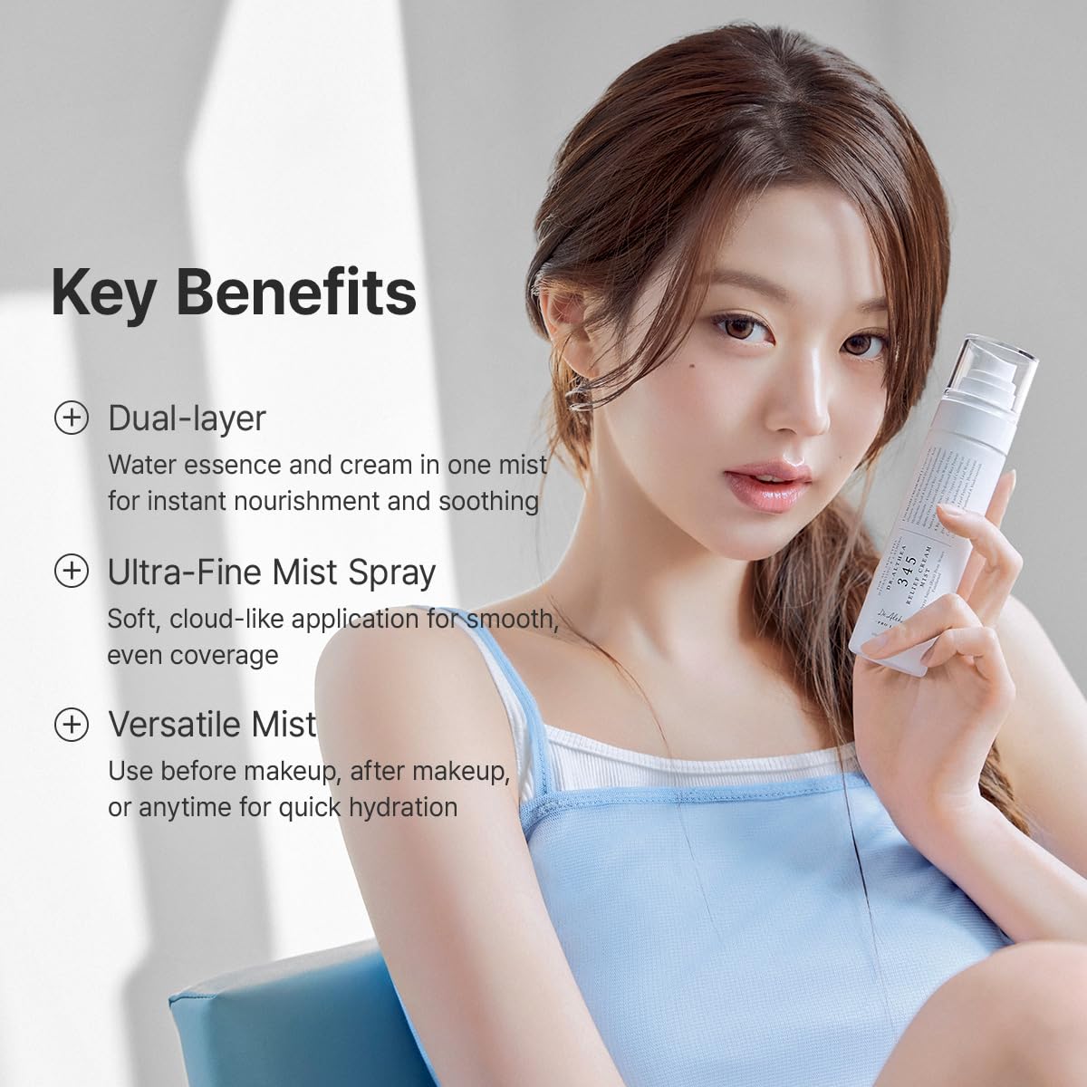 Dr.Althea 345 Relief Cream Mist | Hydrating Facial Mist with Rice Extract | Soothing Care for Sensitive Skin | Vegan Korean S