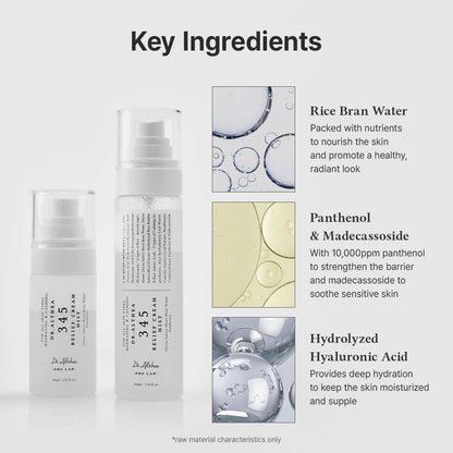 Dr.Althea 345 Relief Cream Mist | Hydrating Facial Mist with Rice Extract | Soothing Care for Sensitive Skin | Vegan Korean S