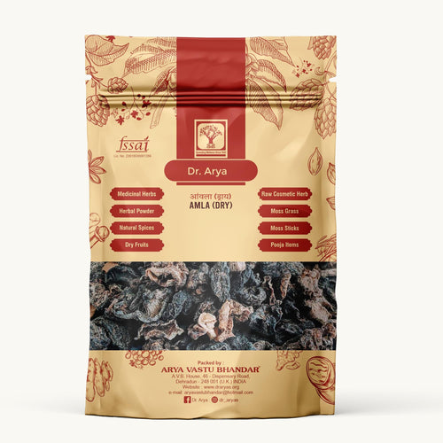 DR ARYA Dry Amla, 100g, Whole Dried Gooseberry Pieces, Seed-Free, No Salt