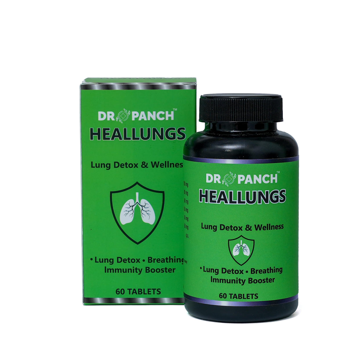 DR PANCH Heallungs Ayurvedic Herbal Supplement, 60 Tablets, Vasa, Mulethi, Sitopaladi, Giloy, Haldi