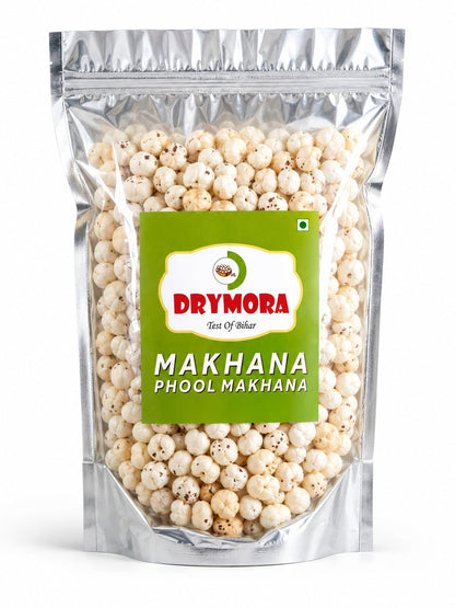 DRYMORA Plain Makhana, Puffed Snack, Gluten Free, Natural Fox Nuts, Multiple Sizes Available - back view