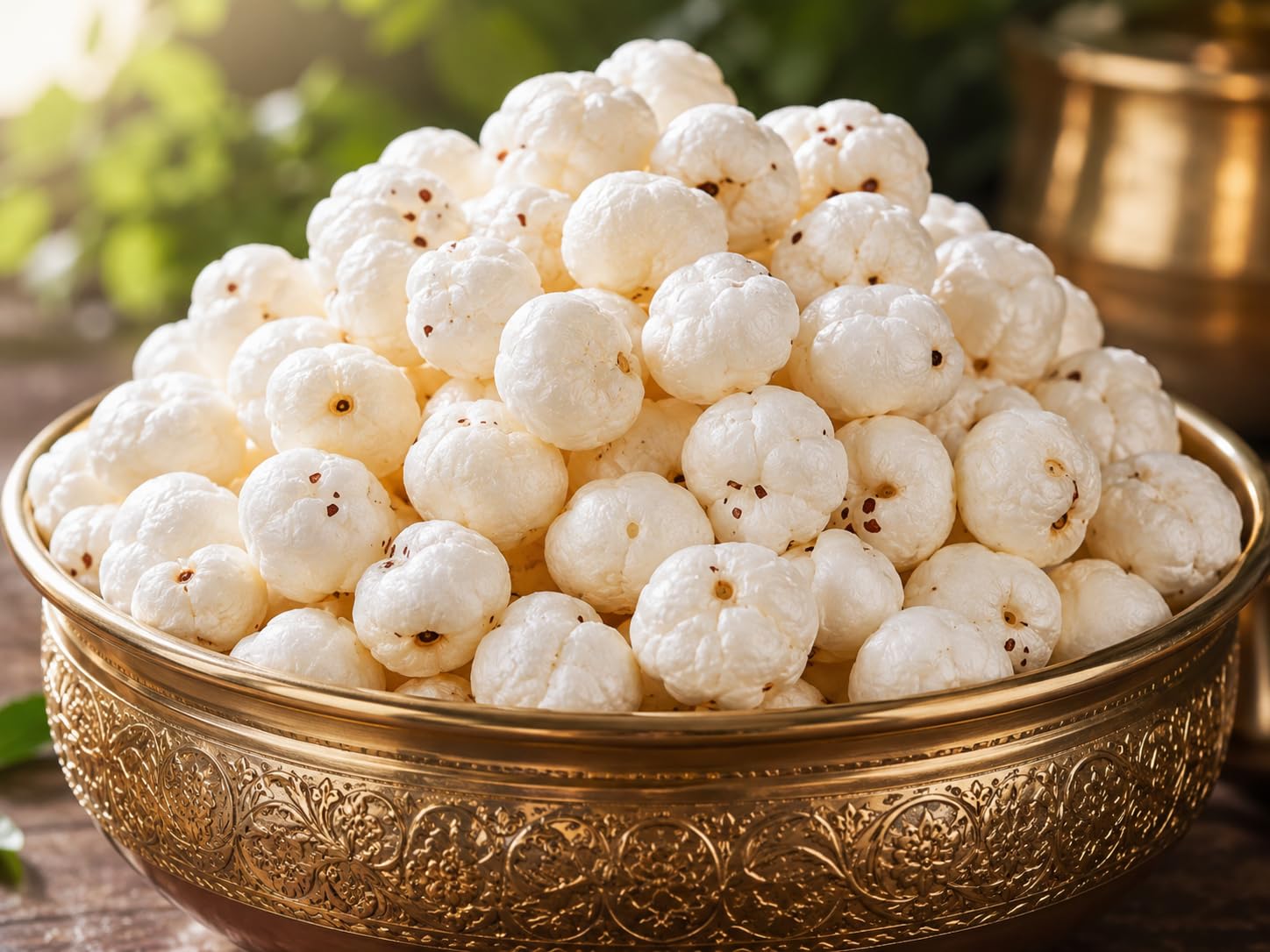 DRYMORA Plain Makhana, Puffed Snack, Gluten Free, Natural Fox Nuts, Multiple Sizes Available - close-up detail