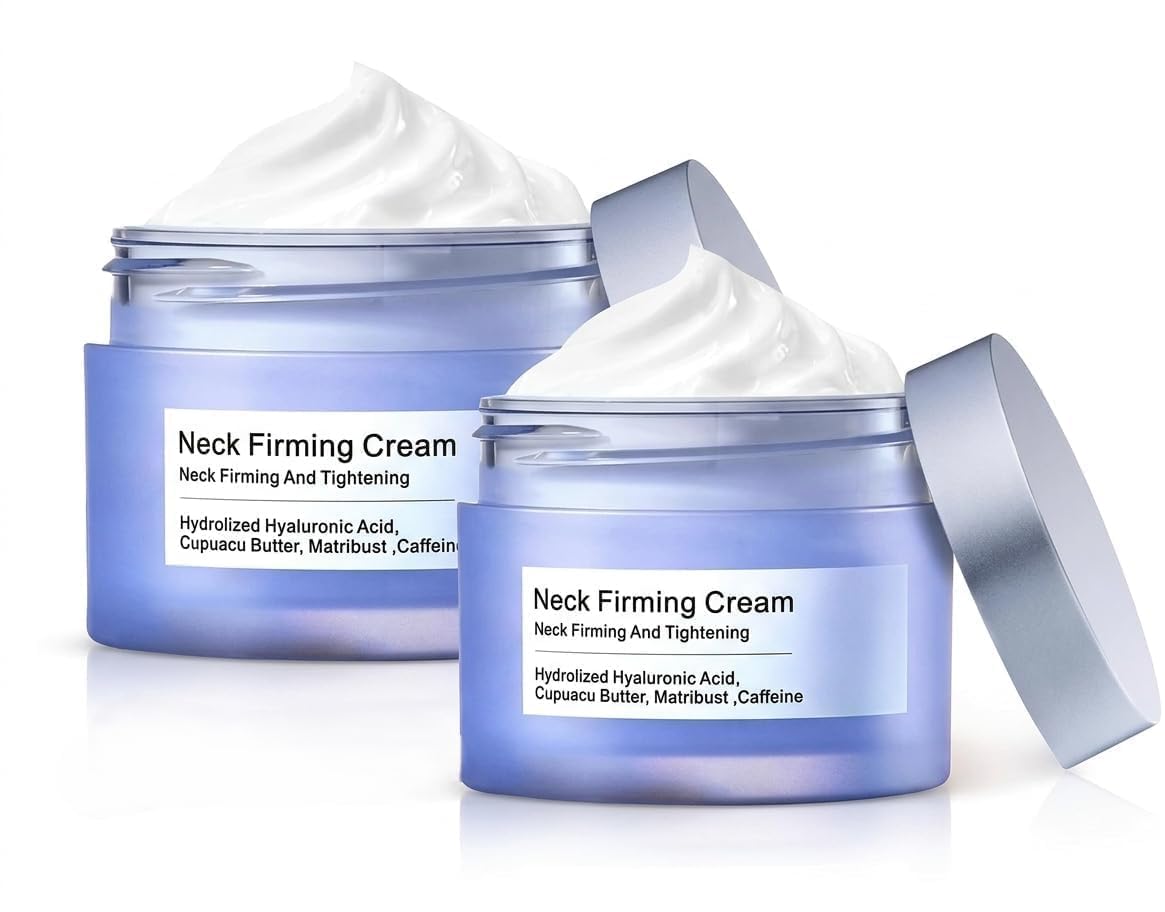 Easiqo Neck Cream with Hyaluronic Acid, Cupuaçu Butter, Matridust and Caffeine, 100g