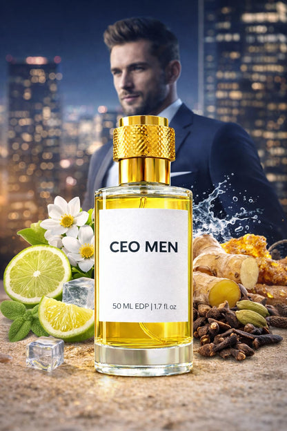 Easteria Perfume CEO MEN Perfume, 50ml, 40% Perfume Oil Concentration, Long-Lasting Unisex Fragrance - label detail