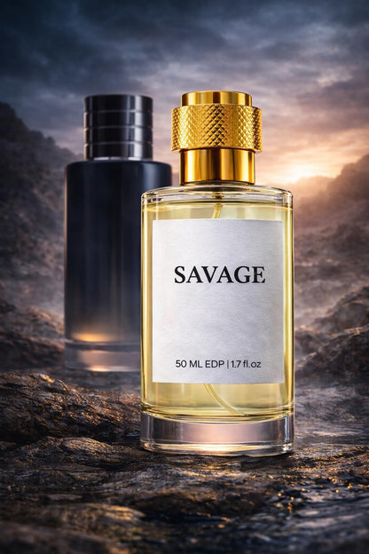 EASTERIA PERFUME Savage Eau de Parfum 50ml Spray, Inspired Fragrance for Men, Unisex - front view