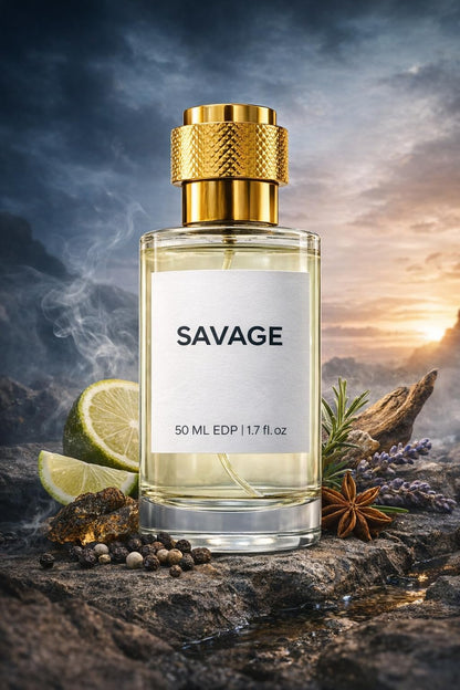 EASTERIA PERFUME Savage Eau de Parfum 50ml Spray, Inspired Fragrance for Men, Unisex - packaging