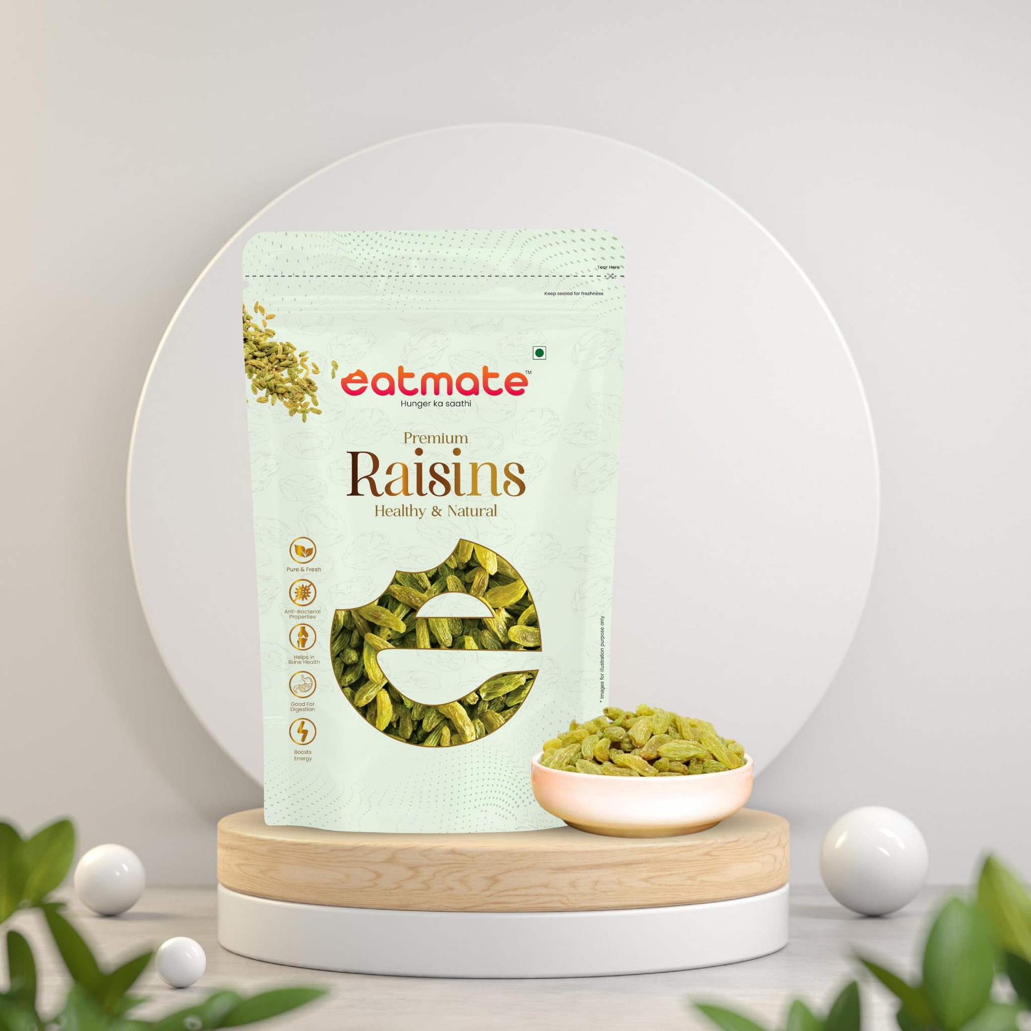 Eatmate Whole Nuts and Dried Fruits, Natural Crunchy Snack for Snacking, Baking, and Cooking - label detail (24)