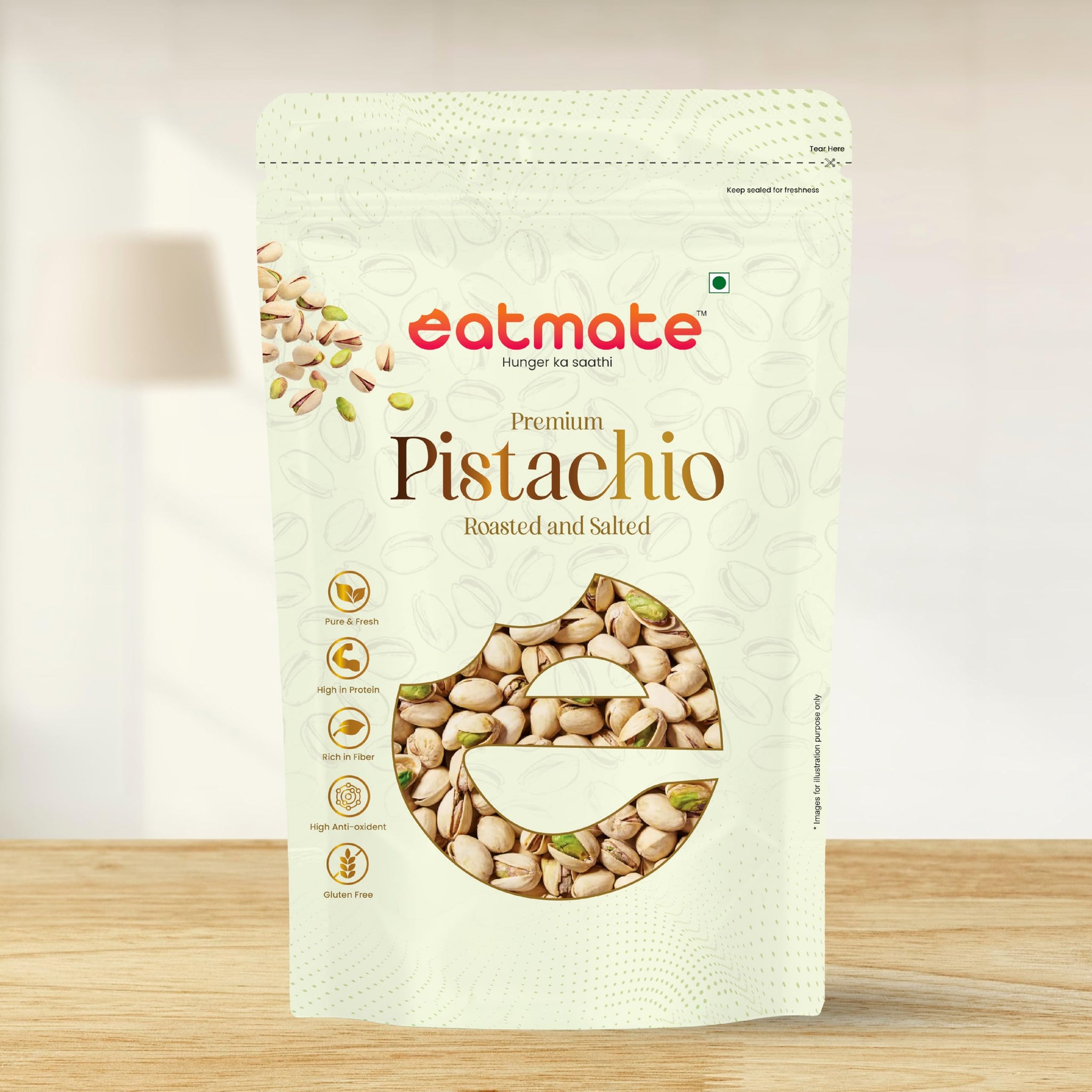 Eatmate Whole Nuts and Dried Fruits, Natural Crunchy Snack for Snacking, Baking, and Cooking - front view (28)