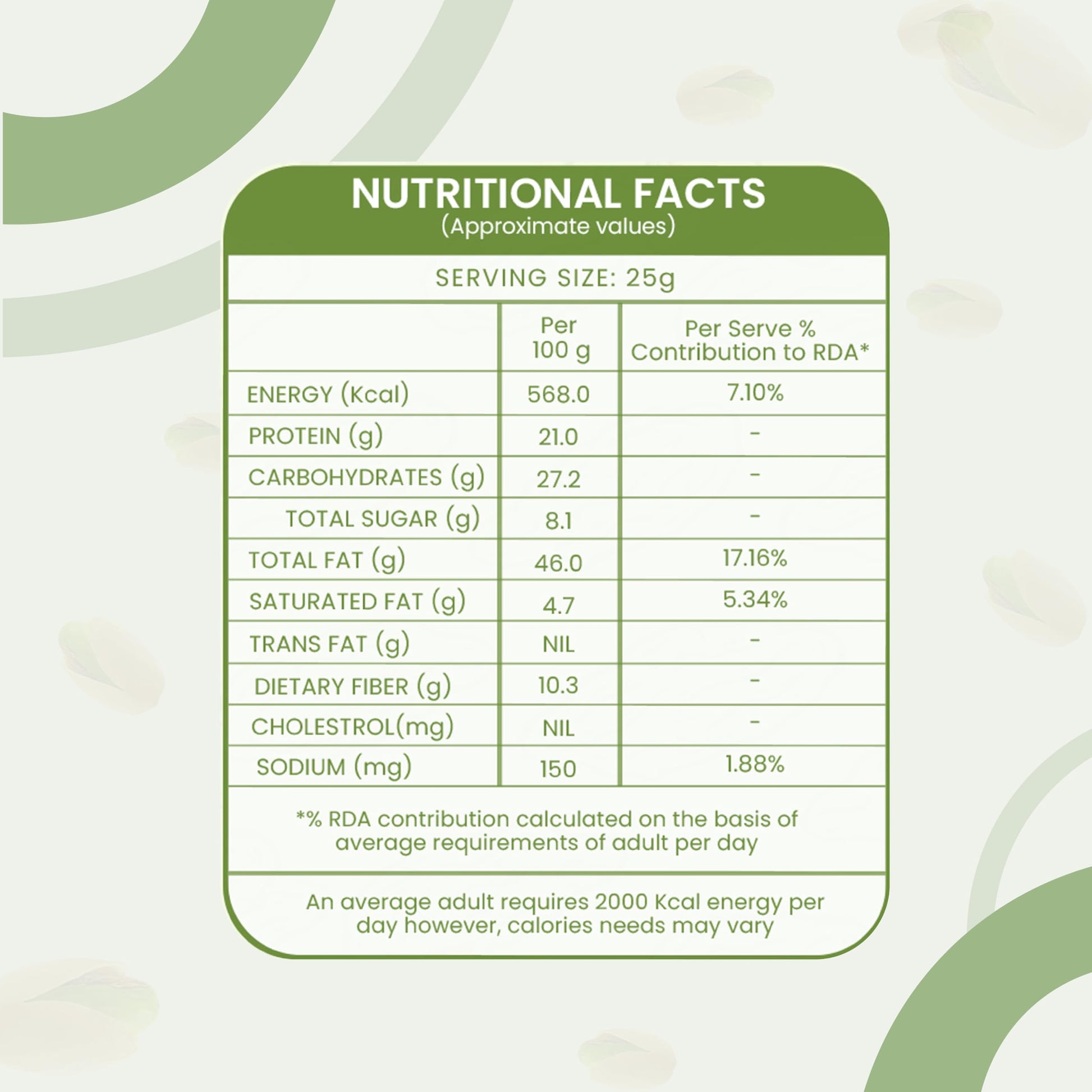 Eatmate Whole Nuts and Dried Fruits, Natural Crunchy Snack for Snacking, Baking, and Cooking - label detail (31)