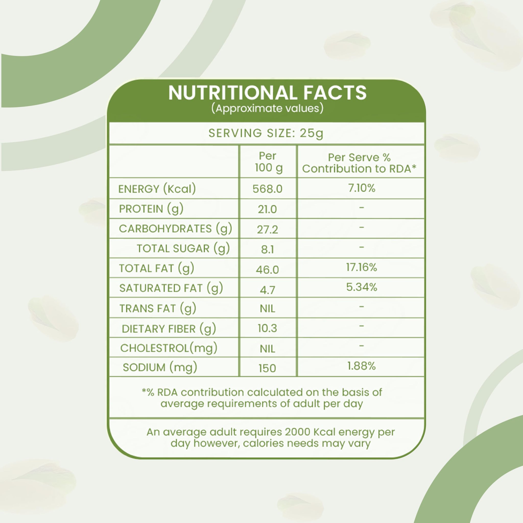 Eatmate Whole Nuts and Dried Fruits, Natural Crunchy Snack for Snacking, Baking, and Cooking - label detail (31)