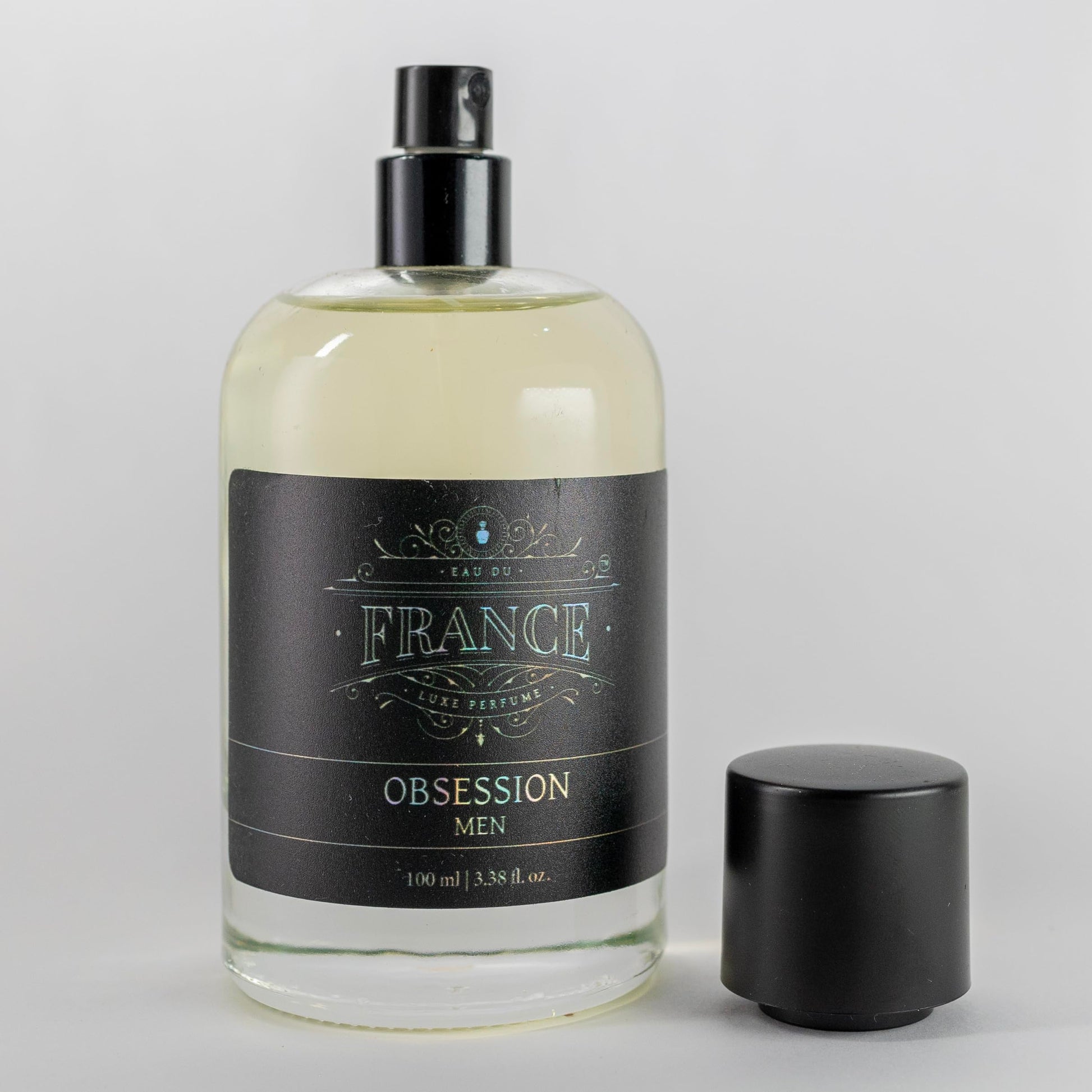 Eau DuFrance Obsession Eau de Parfum for Men, 100ml, Woody Spicy Fragrance - front view