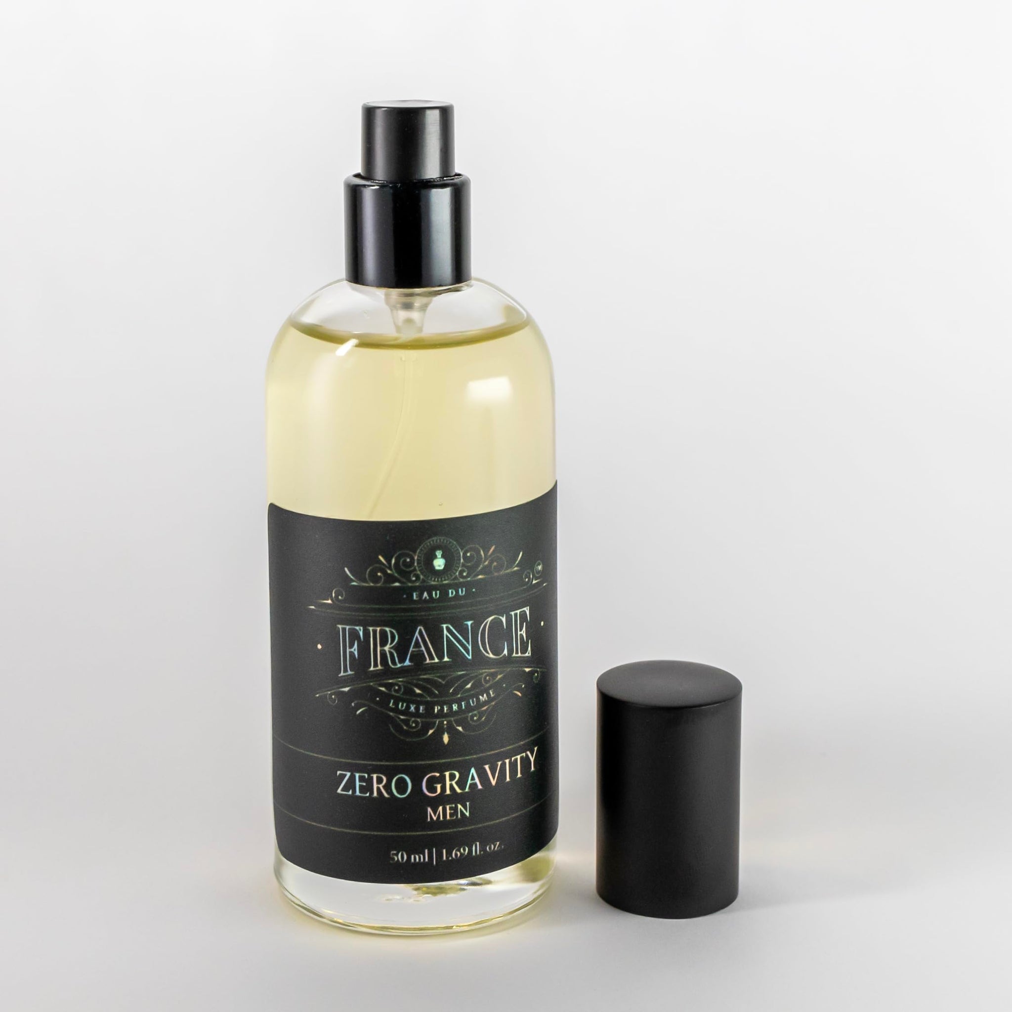Eau DuFrance Zero Gravity Eau de Parfum for Men, 50ml, Long-Lasting Fragrance with Citrus and Wood Notes - front view