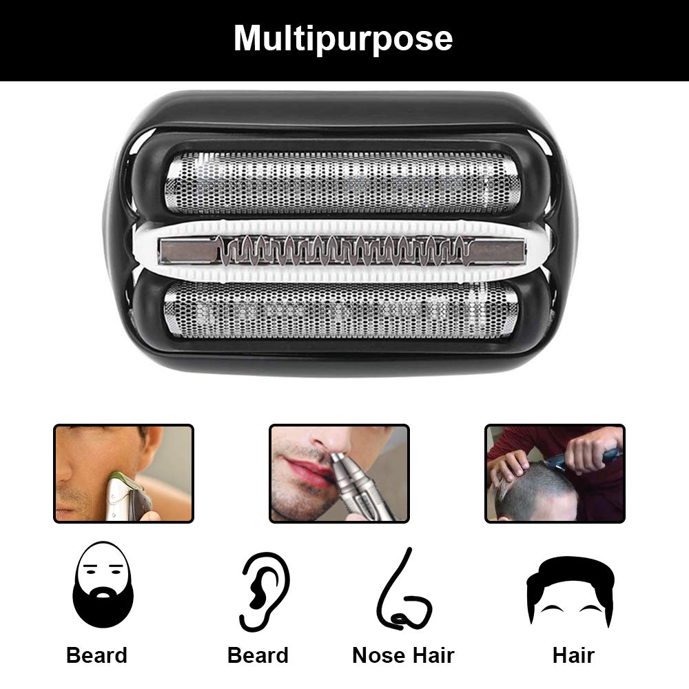 ELBME Replacement Shaver Head Compatible with Braun 3 Series 32B Foil & Cutter, Black, 1 Pack - packaging