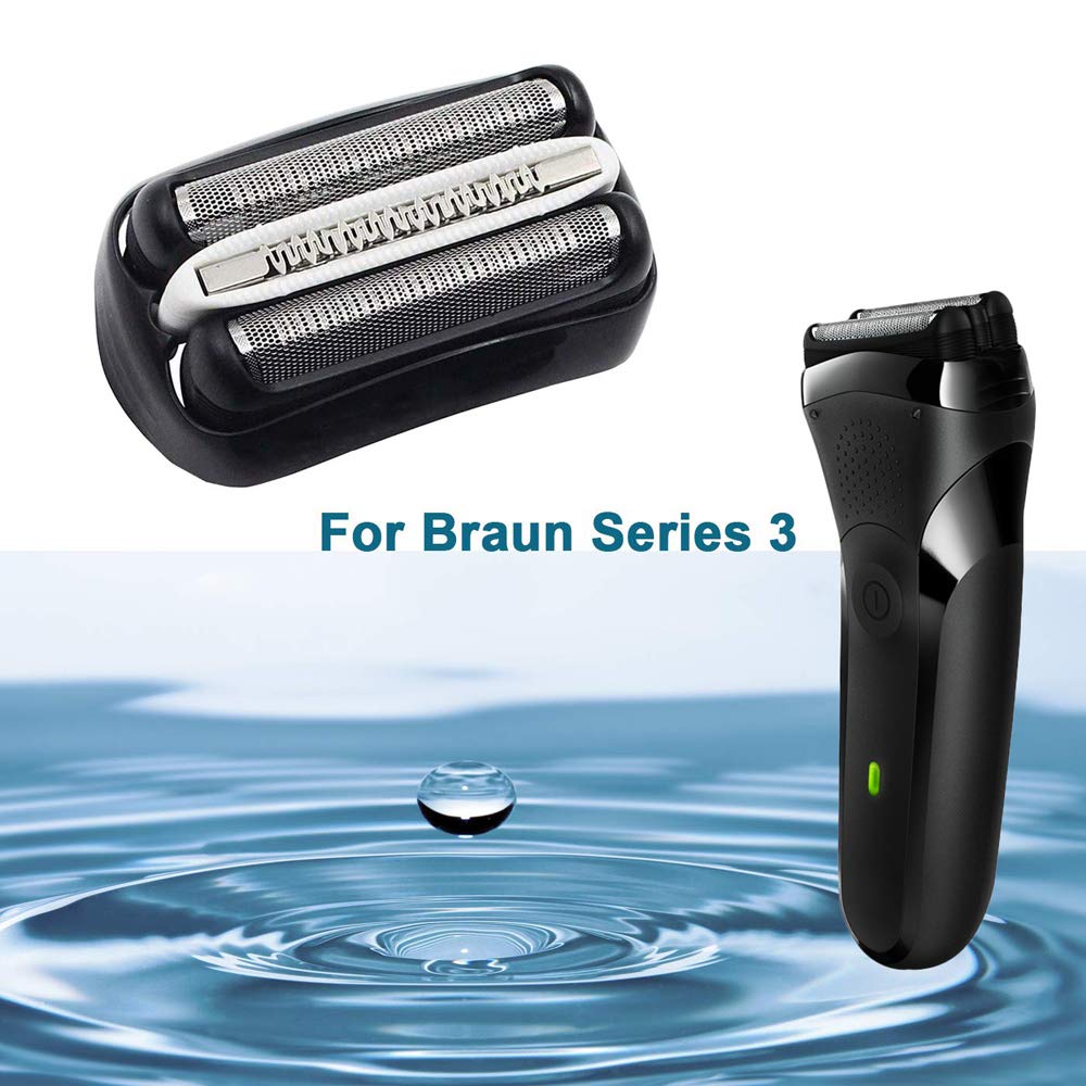 ELBME Replacement Shaver Head Compatible with Braun 3 Series 32B Foil & Cutter, Black, 1 Pack - ingredients panel