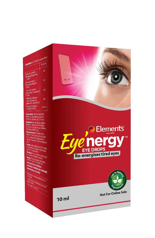 Elements Wellness Eye Nergy Eye Drops, 10ml, Ayurvedic Eye Drops