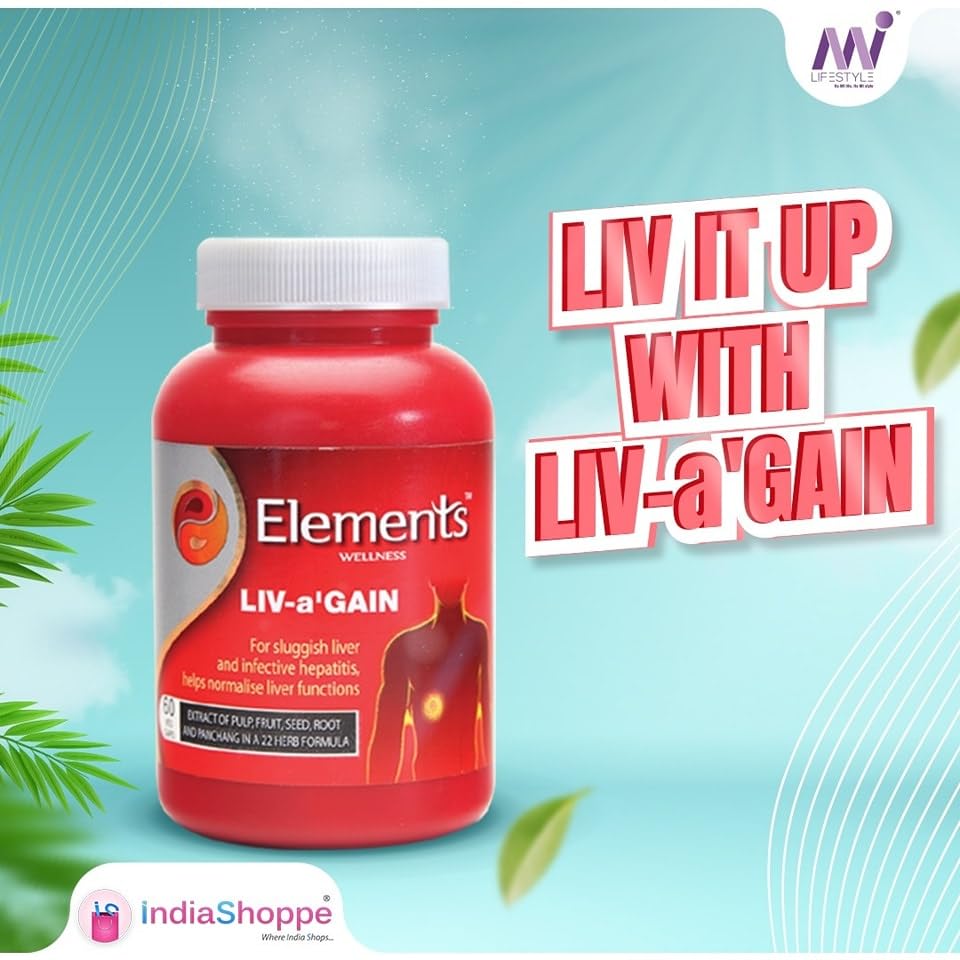Elements Wellness Liv-a'gain 60 Capsules, Elements Wellness, Liv-a'gain - packaging