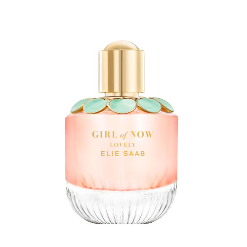 Elie Saab Girl of Now Lovely Eau de Parfum, 90ml, Unisex, Mandarin Pear Blackcurrant Rose Tonka