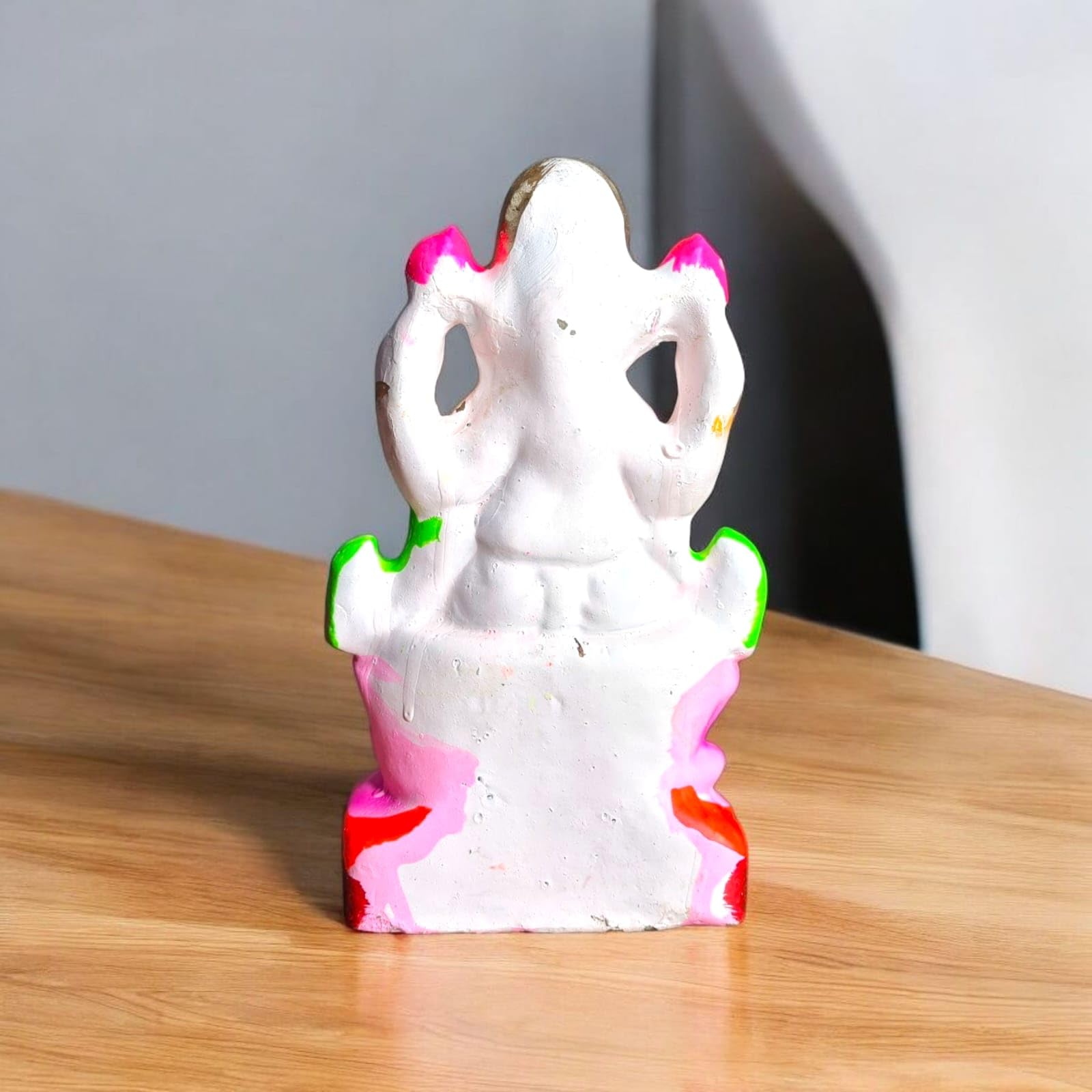 ELIKRAFT Mitti Ganesh Idol, Eco-Friendly Natural Clay Ganesha Figurine for Puja and Visarjan, Biodegradable - label detail (3