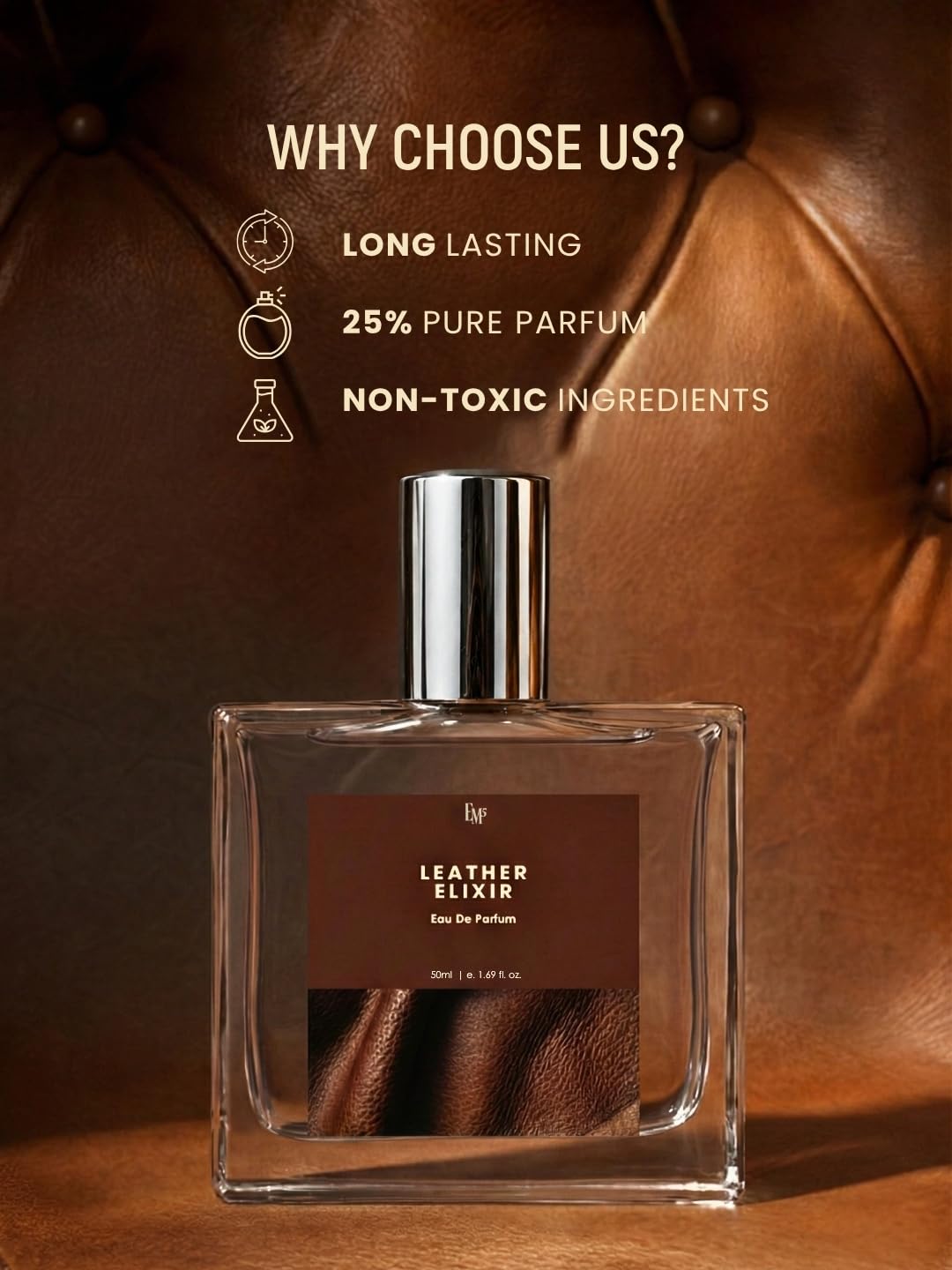 Em5 Coffee Elixir Unisex Eau de Parfum, 50ml, Gourmand Fragrance with Coffee, Vanilla, Cinnamon - ingredients panel (28)
