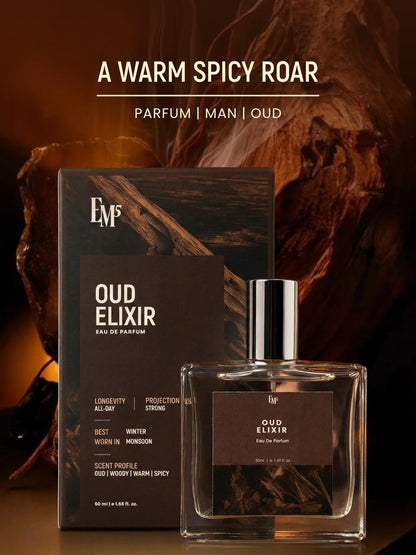 Em5 Coffee Elixir Unisex Eau de Parfum, 50ml, Gourmand Fragrance with Coffee, Vanilla, Cinnamon - front view (31)