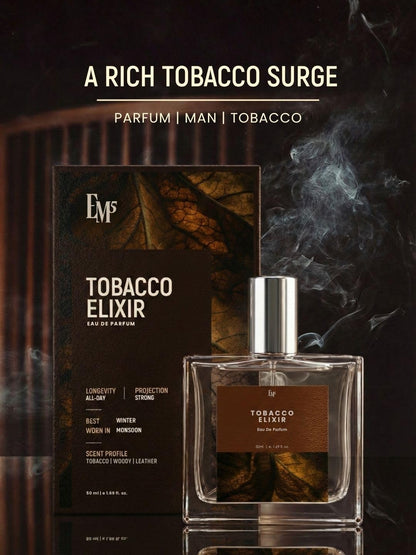 Em5 Coffee Elixir Unisex Eau de Parfum, 50ml, Gourmand Fragrance with Coffee, Vanilla, Cinnamon - front view (45)