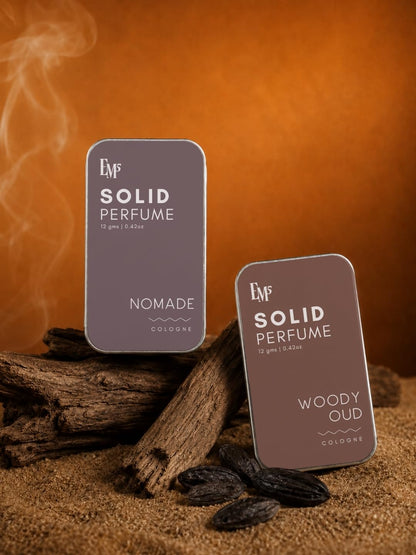 Em5 Solid Perfume Set for Men with Aqua & Constant Scents, Alcohol-Free Formula, Travel-Friendly Pocket Tins, 2 Count - ingre