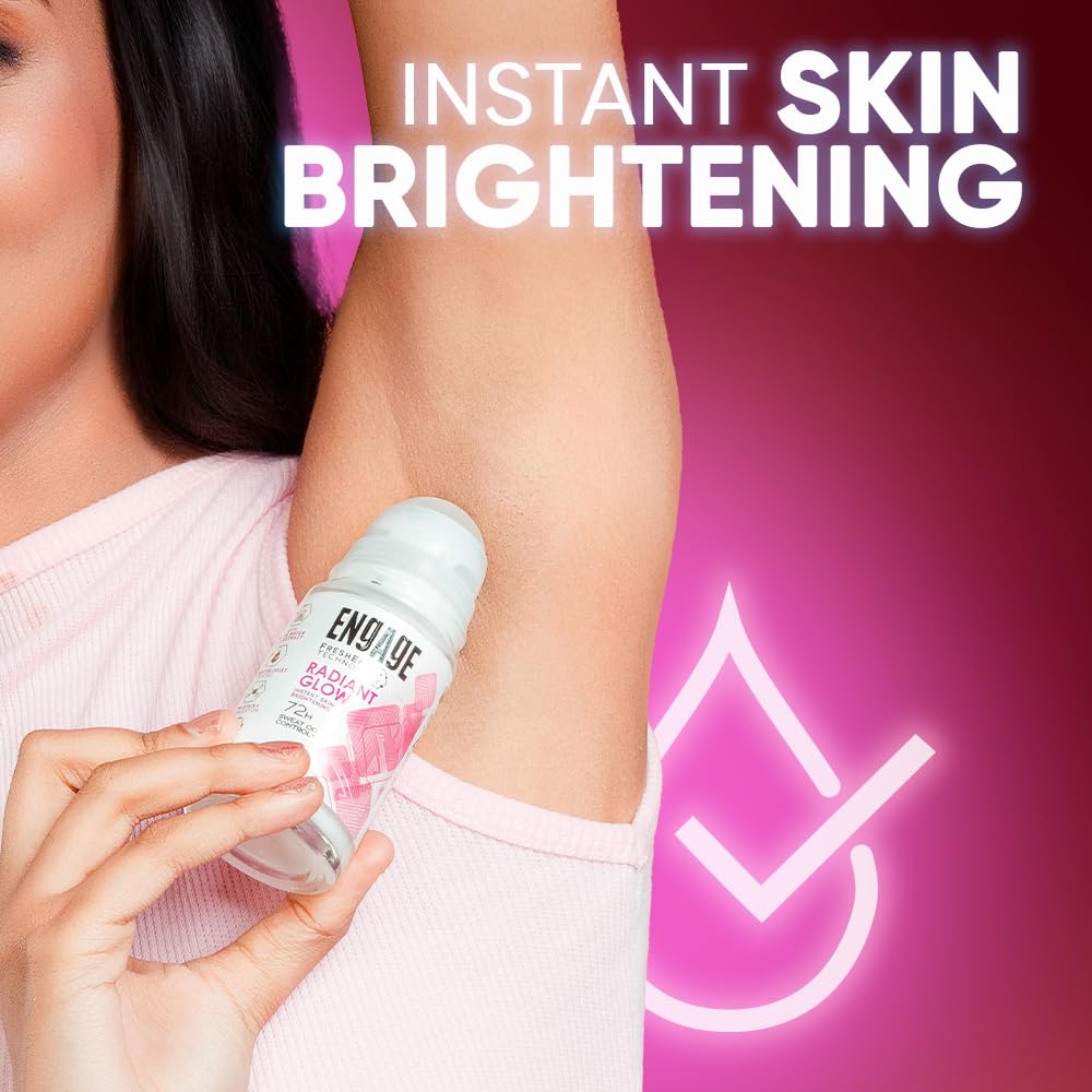 Engage Hydra Soft Underarm Roll On Deo for Women|72 Hour Sweat & Odour Protection | Skin Softening Formula|Advanced Antipersp