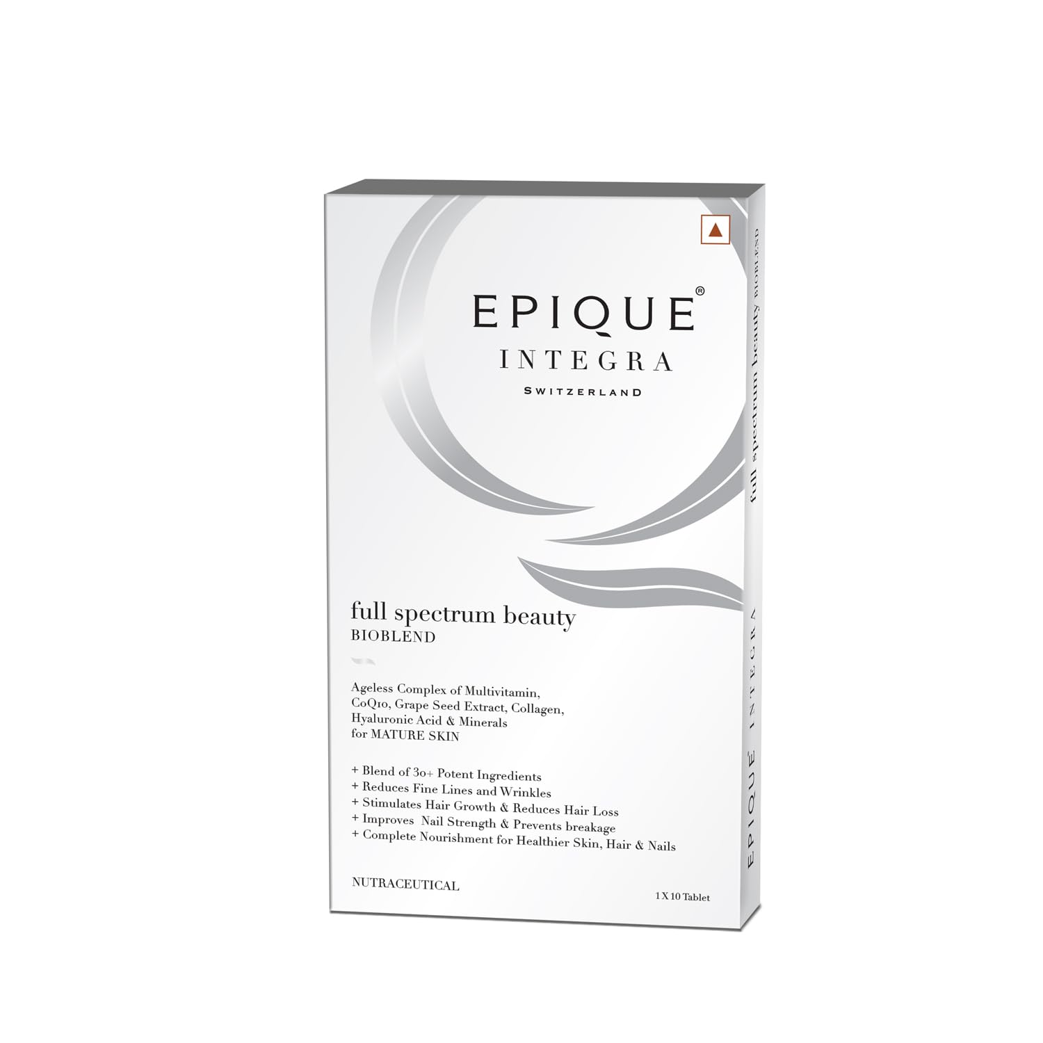 Epique Integra Beauty Bioblend Supplement, 30+ Ingredients, Swiss Formula, 1 Tablet Daily, Adult