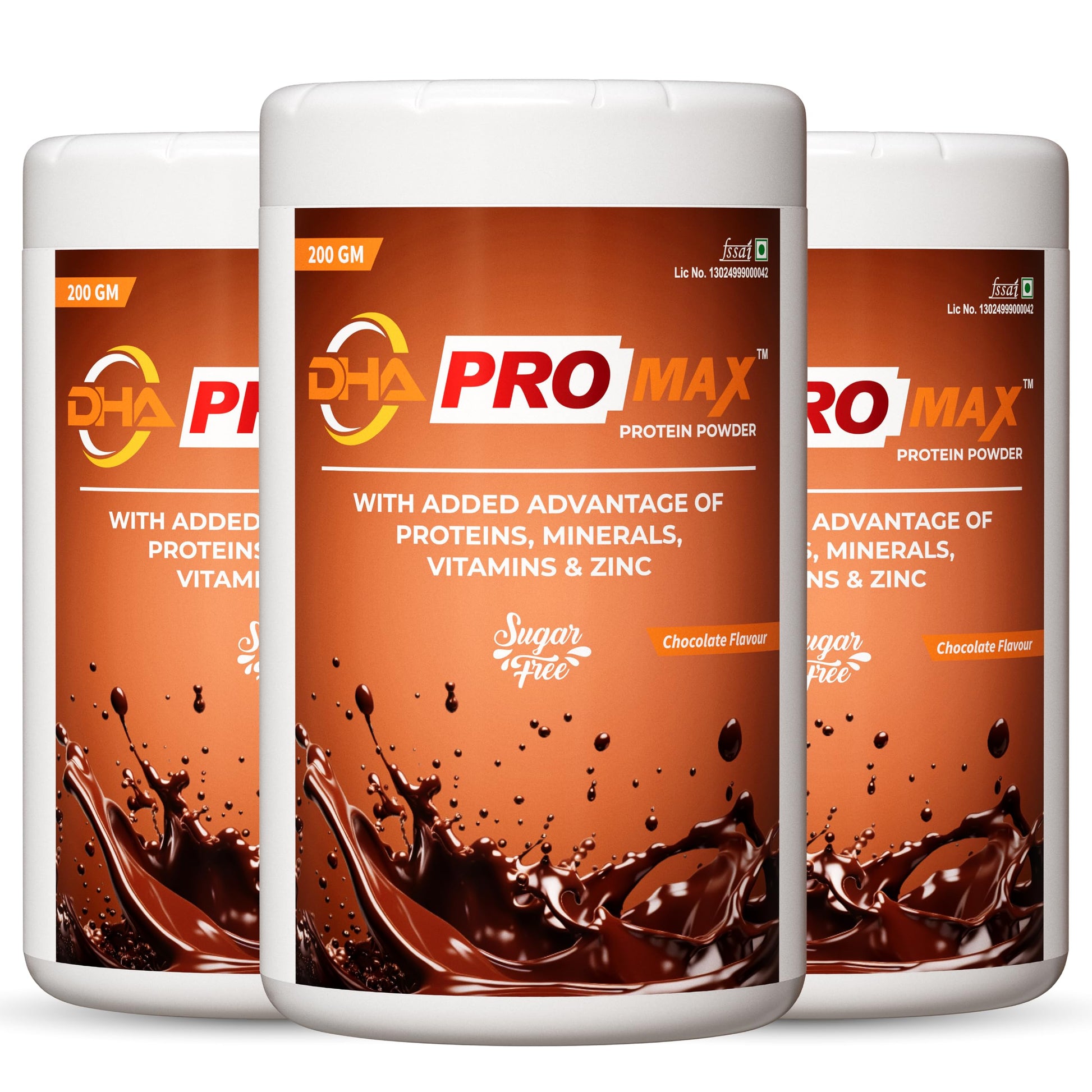 ETHIXELITE DHA Pro Max Sugar Free Chocolate Protein Powder with Vitamins, Minerals and Zinc (10)
