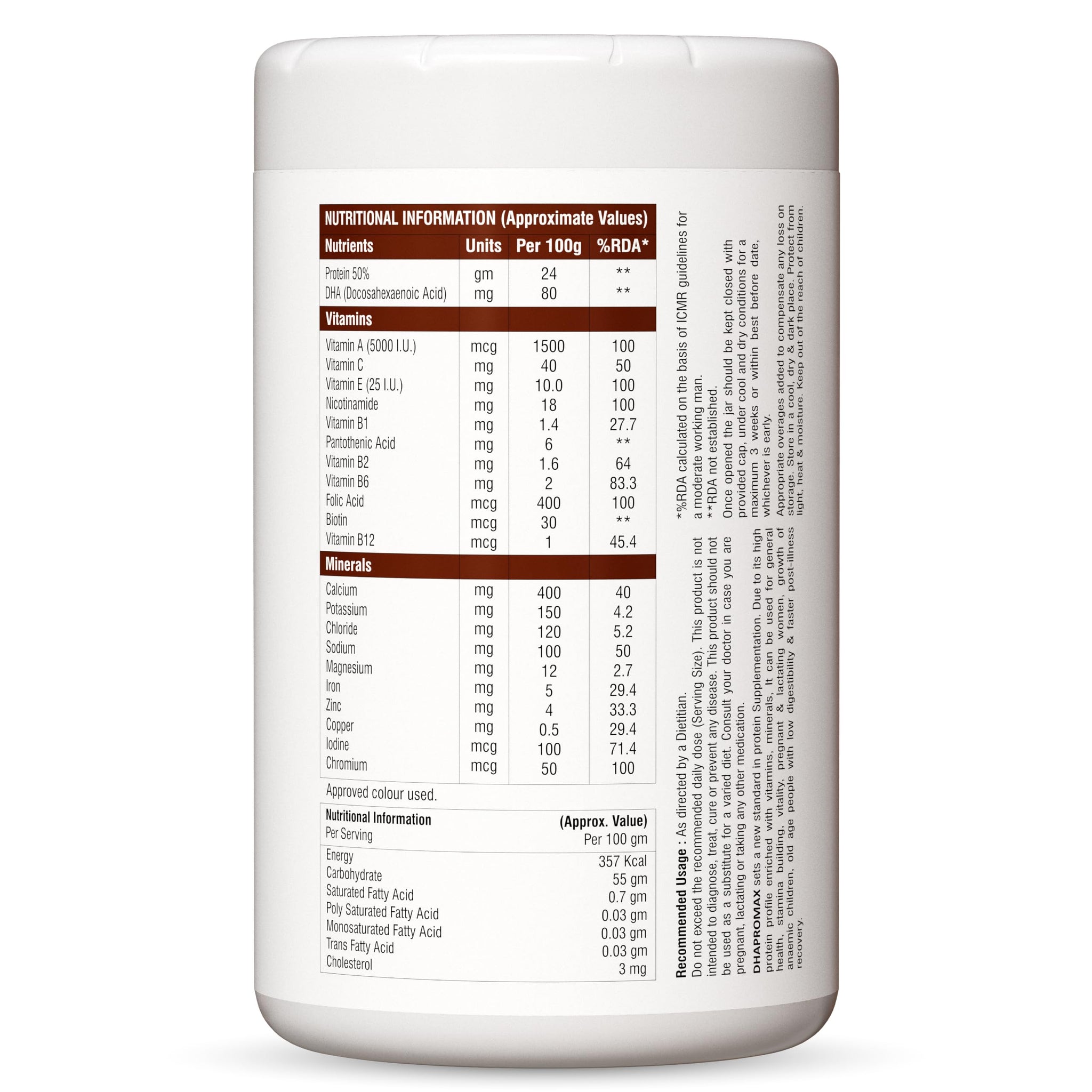 ETHIXELITE DHA Pro Max Sugar Free Chocolate Protein Powder with Vitamins, Minerals and Zinc - in use