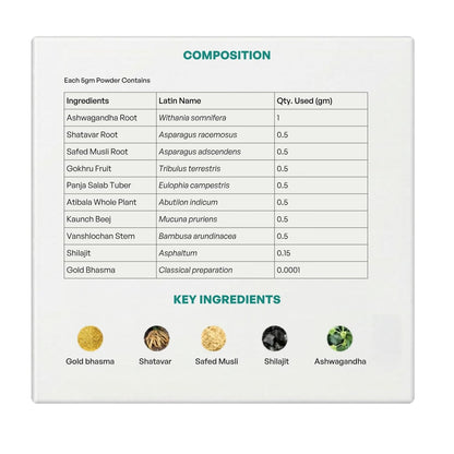 Ethniq Over The Moon Ayurvedic Herbal Drink Mix, 30 Sachets (5g Each), AYUSH Licensed and GMP Certified - in use