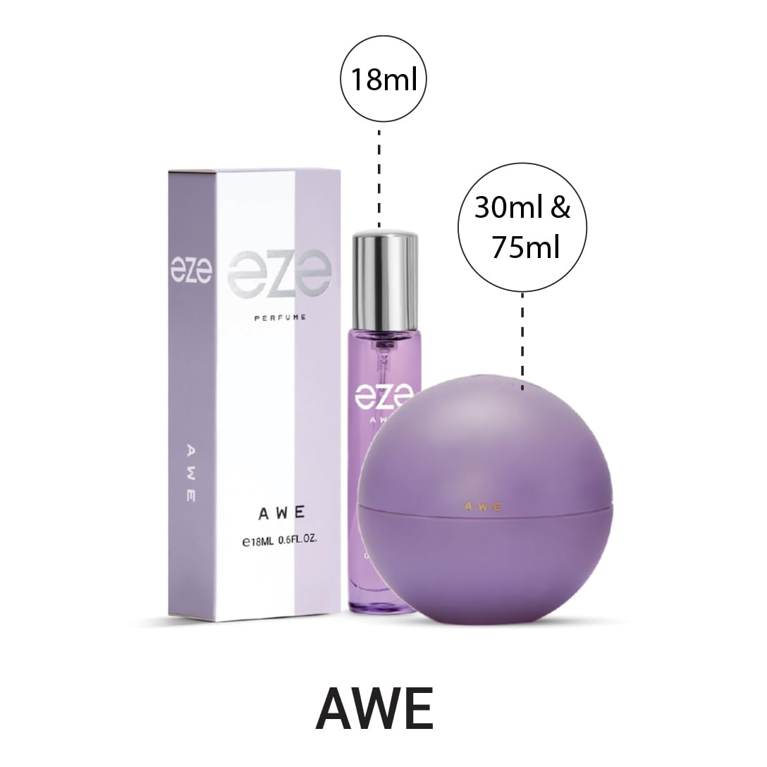 Eze Eau de Parfum For Women Travel Size 18ml Single Bottle Adult Personal Fragrance - ingredients panel