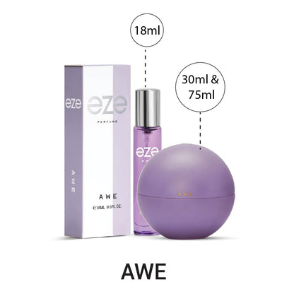Eze Eau de Parfum For Women Travel Size 18ml Single Bottle Adult Personal Fragrance - ingredients panel