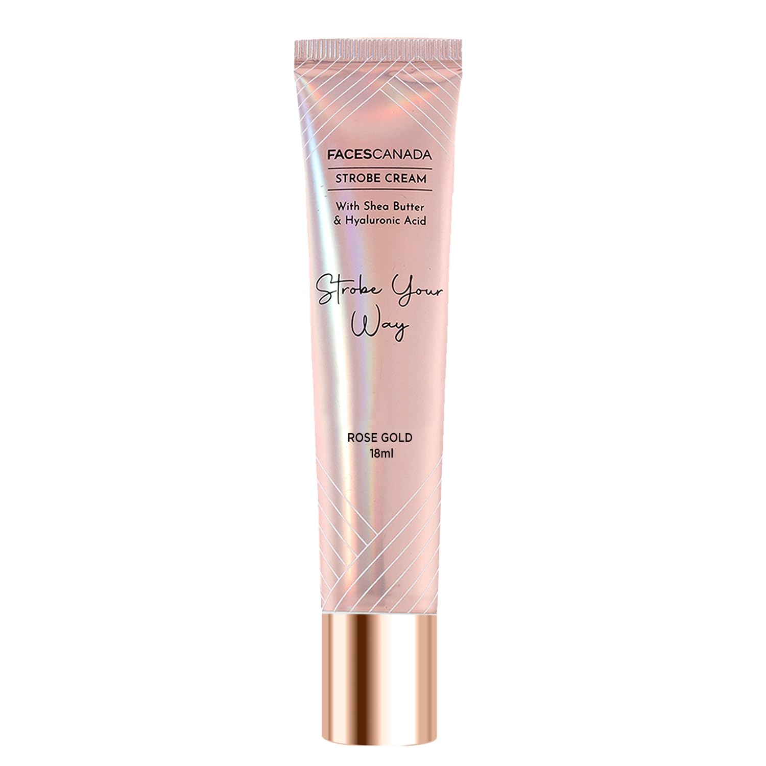 FACESCANADA Strobe Cream, 18ml, Illuminating Primer and Highlighter with Shea Butter and Hyaluronic Acid
