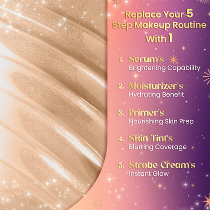 FACESCANADA Strobe Cream, 18ml, Illuminating Primer and Highlighter with Shea Butter and Hyaluronic Acid - packaging (11)