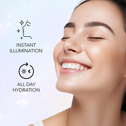 FACESCANADA Strobe Cream, 18ml, Illuminating Primer and Highlighter with Shea Butter and Hyaluronic Acid - ingredients panel 