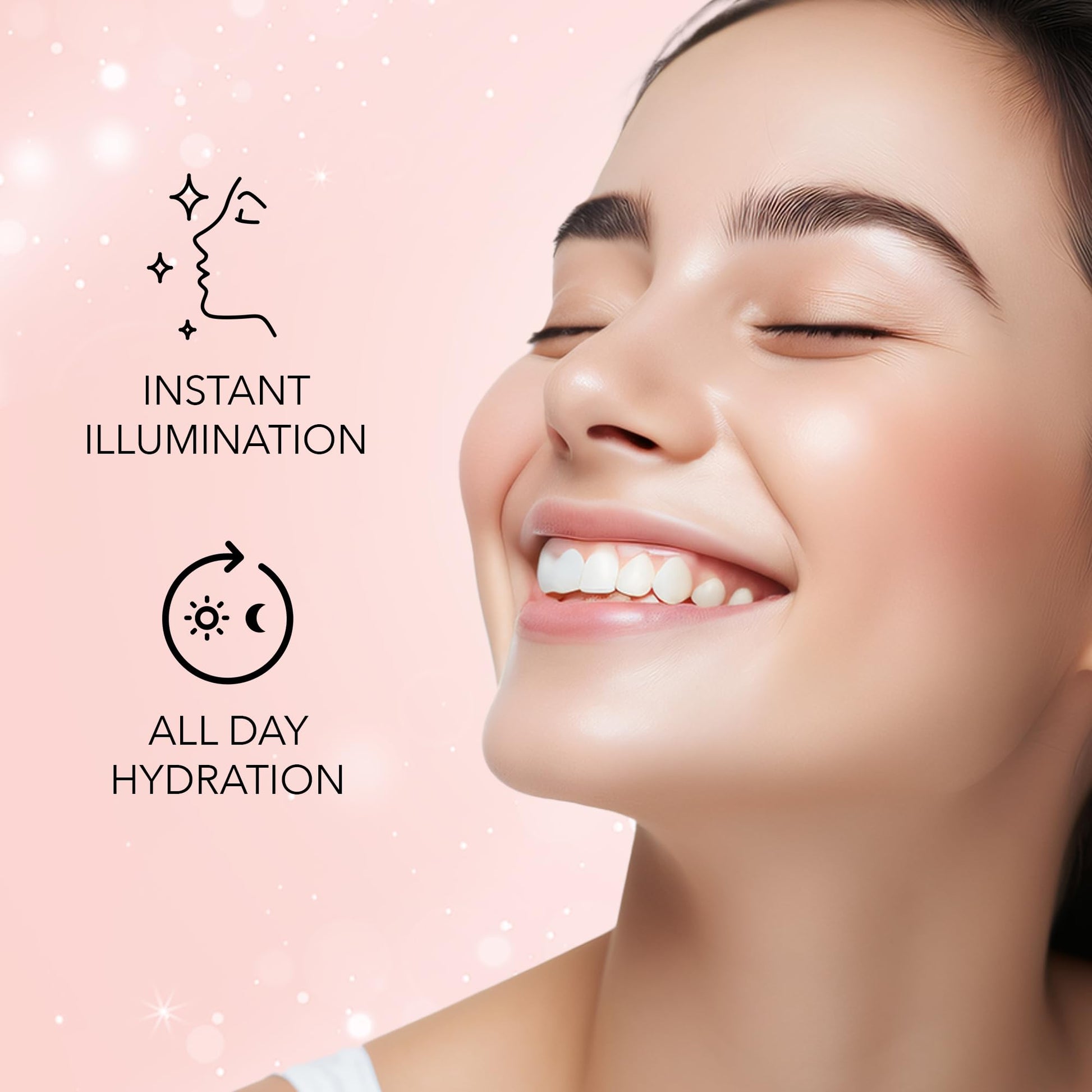 FACESCANADA Strobe Cream, 18ml, Illuminating Primer and Highlighter with Shea Butter and Hyaluronic Acid - ingredients panel