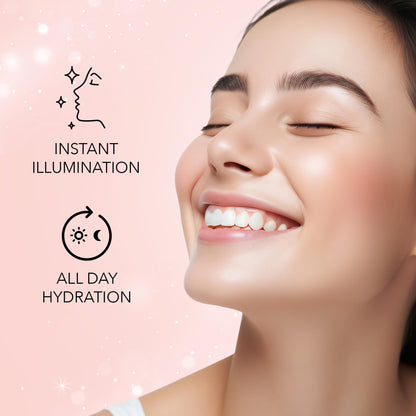 FACESCANADA Strobe Cream, 18ml, Illuminating Primer and Highlighter with Shea Butter and Hyaluronic Acid - ingredients panel