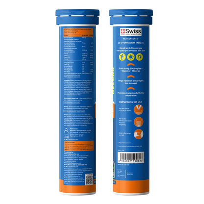Fast&Up Reload (10 Litres) Low Sugar energy drink for Instant Hydration - 40 Effervescent Tablets with all 5 Essential Electr