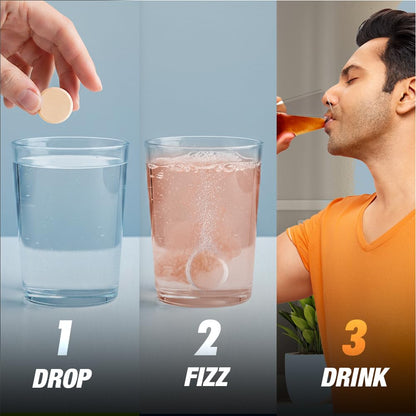 Fast&Up Reload (10 Litres) Low Sugar energy drink for Instant Hydration - 40 Effervescent Tablets with all 5 Essential Electr