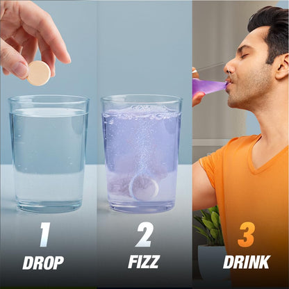 Fast&Up Reload (10 Litres) Low Sugar energy drink for Instant Hydration - 40 Effervescent Tablets with all 5 Essential Electr