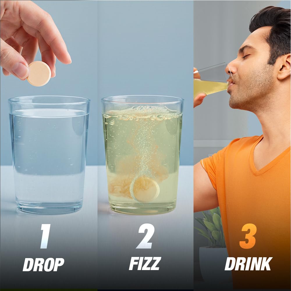 Fast&Up Reload (10 Litres) Low Sugar energy drink for Instant Hydration - 40 Effervescent Tablets with all 5 Essential Electr