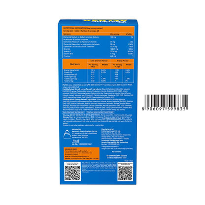Fast&Up Reload (10 Litres) Low Sugar energy drink for Instant Hydration - 40 Effervescent Tablets with all 5 Essential Electr