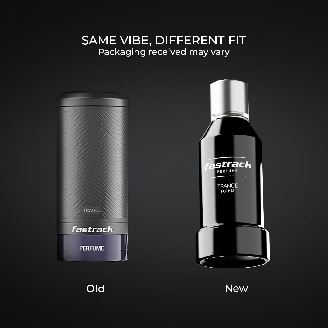 Fastrack Trance Men Perfume Wood Scent Spray, 100ml by Titan Company, Modern - label detail