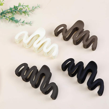FemiDazzle Hair Claw Clips, Strong Hold Matte Nonslip Claws, Multicolor Set for Women (24)