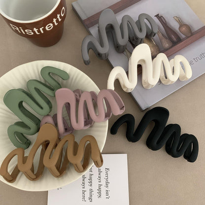 FemiDazzle Hair Claw Clips, Strong Hold Matte Nonslip Claws, Multicolor Set for Women - back view (26)