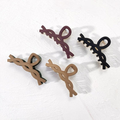 FemiDazzle Hair Claw Clips, Strong Hold Matte Nonslip Claws, Multicolor Set for Women (9)